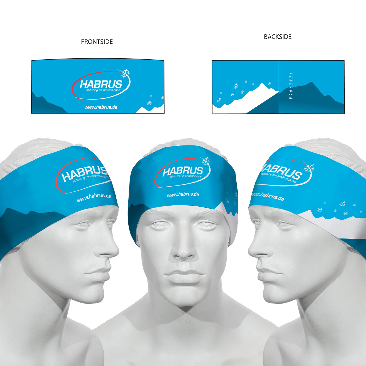 HaBrus, HABRUS Sport Stirnband blau